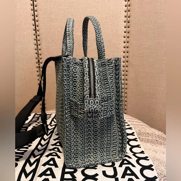 Marc Jacobs The Sun faded Medium tote denim bag - Picture 5 of 13